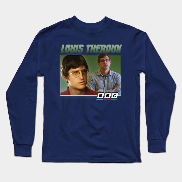 Louis Theroux 90s Green Long Sleeve T-Shirt by Jdempzz